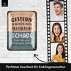 LANOLU Retro Blechschild 'Gestern war hier aufgeräumt', Produktbild-Vorschau 2