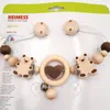 Heimness Kinderwagenkette Baby Spielzeug Holz Bär Produktbild-Vorschau 2