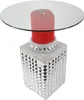 riess-ambiente Bistrotisch LIPSTICK 75cm rot silber runde Produktbild-Vorschau 7
