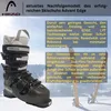 A ski boot is shown with descriptive text and a mountain background. Anteprima dell’immagine prodotto