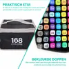 Extralink Alcoholmarkers Set 168 Kleuren met Dubbele Punt Productafbeelding-voorbeeld 4
