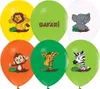 Safari Ballons 30 cm verschiedene Farben 5 Stück Produktbild-Vorschau 1