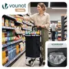 VOUNOT® Aluminium Einkaufstrolley Treppensteiger, Trolly Produktbild-Vorschau 2