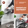 otevřený botník eluno na 8 párů bot z matného černého kovu Náhled obrázku produktu 5