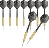 COM-FOUR® 9x Dartpfeil, bronzierte Steel Darts, Dartpfeile Produktbild-Vorschau 1