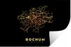 MuchoWow® Wandtattoo Wandsticker Wandaufkleber Gold - Karte Produktbild-Vorschau 1