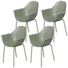 Ensemble de 4 chaises de jardin Outsunny, chaises de Voir les images du produit 1