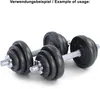 15 kg Hantelscheiben Set 2x7,5 kg Gusseisen Hantel Gewicht Produktbild-Vorschau 5