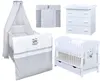 Baby-Delux Babyzimmer Babybett Wickelkommode Weiss Produktbild-Vorschau 1