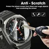 A hand is holding a car key and demonstrating its scratch resistance against a smartwatch screen. Náhled obrázku produktu