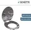 SCHÜTTE MDF WC sedátko GREY STEEL, WC sedátko s měkkým Náhled obrázku produktu 3
