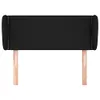 vidaXL Kopfteil mit Ohren Schwarz 83x23x78/88 cm Stoff -  Produktbild-Vorschau 4