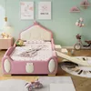Prinzessinbett mit LED-Streifen und Rutsche, 90x200 cm, Produktbild-Vorschau 4