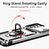 Close-up of a phone case with a rotating ring stand and camera cover. Produktbild-Vorschau