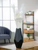 Gilde Vase, "Lamellen", Keramik, schwarz, VE 1, L. 15 cm, Podgląd zdjęcia produktu 2
