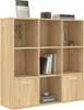 vidaXL Regál Sonoma Dub 98x30x98 cm odvodený výrobok z Náhľad obrázku produktu 3