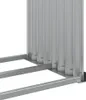A close-up view of a gray metal firewood rack on a white background. Náhľad obrázku produktu