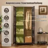 COSTWAY Korbschrank mit 2 Türen, 157 cm hoher Produktbild-Vorschau 5