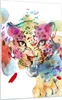 Bilder auf glas - Einteilig - Farbe Konzept Katze - Produktbild-Vorschau 1