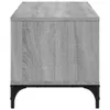 TV-Schrank Grau Sonoma 102x40x41 cm Holzwerkstoff und Stahl Produktbild-Vorschau 6