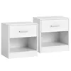 Two white nightstands against a white background. Produktbild-Vorschau