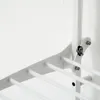 A close-up view of a white wall-mounted clothes drying rack. Produktbild-Vorschau