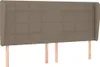 vidaXL Boxspringbett mit Matratze Taupe 180x200 cm Stoff Produktbild-Vorschau 5