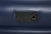 A close-up view of the valve and pump mechanism on a dark blue inflatable mattress. Náhled obrázku produktu