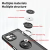 An exploded view diagram showing the components of a phone case with a ring holder. Produktbild-Vorschau