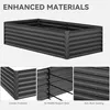 2er-Set Hochbeet 240x120x54cm Metall Ovales Gartenbeet, Produktbild-Vorschau 6