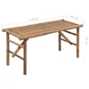 vidaXL Banc de jardin pliable avec support 118 cm bambou Voir les images du produit 7