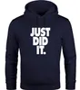 Hoodie Herren Just did it Spruch Kapuzen-Pullover Produktbild-Vorschau 1