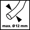 An illustration showing a maximum diameter of 12mm. Produktbild-Vorschau
