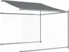 vidaXL Enclos pour chiens avec toit et porte Gris 6x2x2 m Voir les images du produit 6