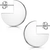 MATERIA Runde Ohrstecker Platte flach - 925 Silber Damen Produktbild-Vorschau 1