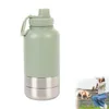 3-in-1 Hundetrinkflasche,Edelstahl Hunde Wasserflasche mit Produktbild-Vorschau 1