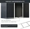 Outsunny metalowa szopa na narzędzia z fundamentem szopa Podgląd zdjęcia produktu 7