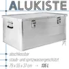 Alukiste 135 L, 2 Klappgriffe seitlich, 2 Schlüssel, Abschließbar, Spritzwassergeschützt, 79  x 55 x 37 cm Náhľad obrázku produktu