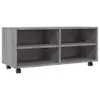 vidaXL Mobile TV con rotelle Grigio Sonoma 90x35x35 cm Anteprima dell’immagine prodotto 1