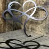 Metall-Wanddeko Herz mit Unendlichkeitssymbol, 29x35 cm, weiß Productafbeelding-voorbeeld