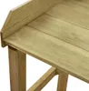 A close-up view of a wooden plant stand. Náhled obrázku produktu