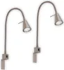 2 x LED flexibilní nástěnná lampa na čtení s vypínačem GU10 Náhled obrázku produktu 1