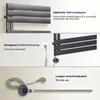 Heilmetz Badheizkörper 140x50cm 800W Anthrazit Elektrischer Produktbild-Vorschau 6