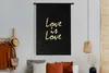 MuchoWow® Wandteppich Wandbehang Zitat - Liebe - Gold Produktbild-Vorschau 4