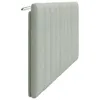 A light gray, padded headboard shown from a side-angle. Produktbild-Vorschau