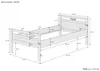 Massivholzbett Seniorenbett Buche natur 100x200 Einzelbett Produktbild-Vorschau 3