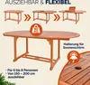 CASARIA® Gartenmöbel Set inkl. Abdeckplane Holz 6 Stühle Produktbild-Vorschau 3