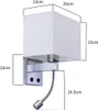 ZMH 2pcs LED lampada da parete camera da letto soggiorno Anteprima dell’immagine prodotto 4
