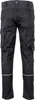 A back view of black work pants with cargo pockets and reflective stripes. Anteprima dell’immagine prodotto