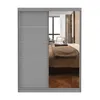 Armoire à portes coulissantes Armoire 150 cm gris/gris avec Voir les images du produit 3